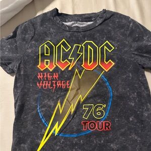 AC/DC High Voltage Kids Tee - Black and Yellow